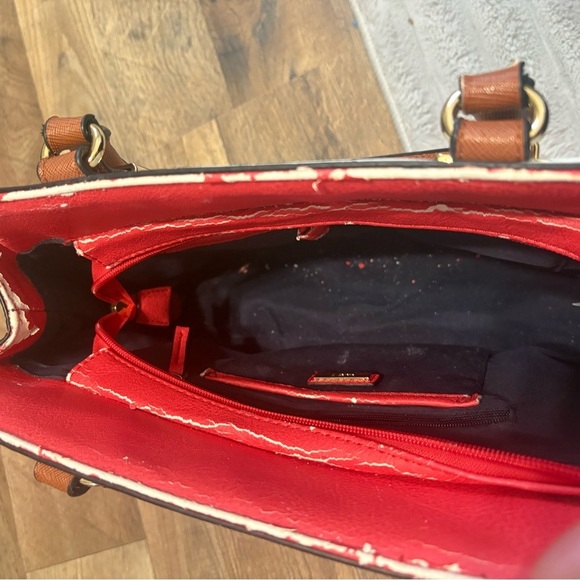 π Aldo Striped Satchel Bag β Classic Nautical Style π - Picture 2 of 6